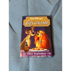 Vintage Disney Lady and the Tramp Video Release Promotional Button